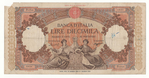 10000 lire repubbliche - lire,