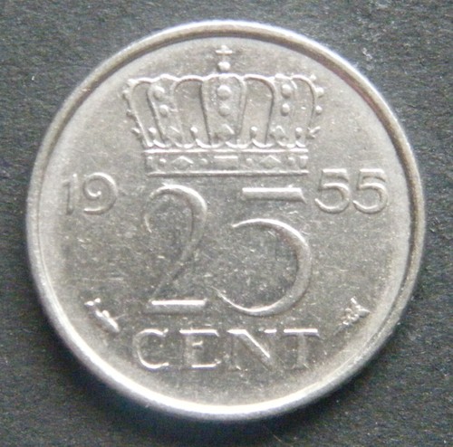 Olanda centesimi 1955 - olanda,, 25