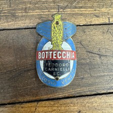 Distintivo testa vintage Bottecchia ottone anni 70 testa Italia telaio bici strada