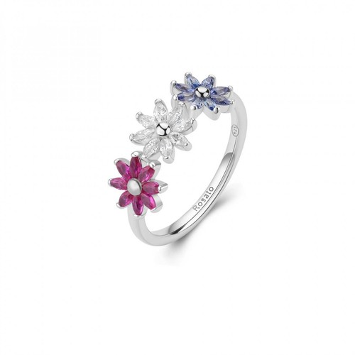 Anello rosato gaia fiori - rosato,