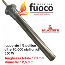 CANDELETTA RESISTENZA STUFA PELLET PALAZZETTI CON RACC 1/2'' D.12,5 L170 Cod1030