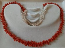 Corallo Naturale Sciacca  Bella Collana  1940  !!!!!! Nella Matassina D`epoca 