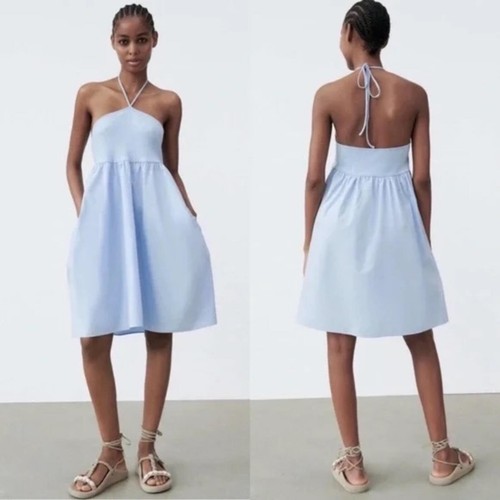 Mini abito zara - zara, blu