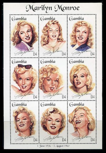Gambia 1995 marilyn monroe - gambia:,