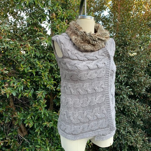 Gilet smanicato zara lana - smanicato,