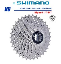 cassetta pacco pignoni bici corsa 11-34t shimano ruota libera 12 velocità 12v