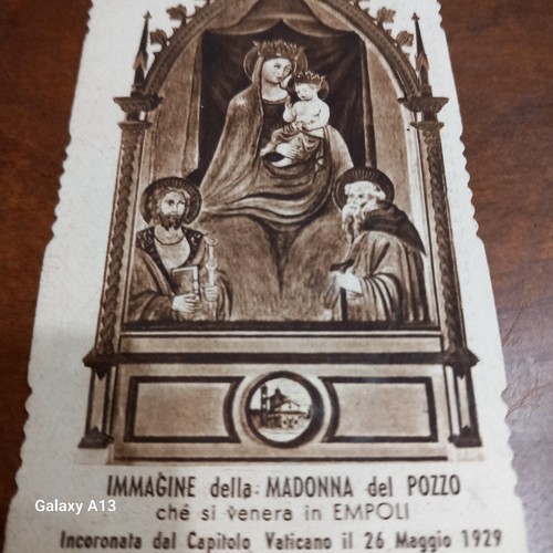 Raro santino madonna - raro, pozzo