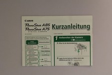 Canon PowerShot A85 A75 Guida rapida manual (13100249)