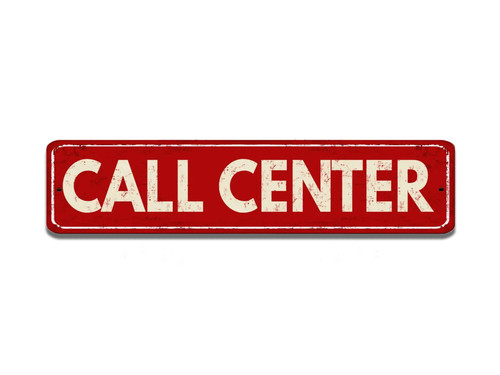 Insegna stradale call - , center