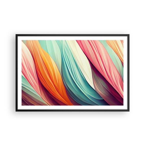 Poster 91x61cm pastello linee - 91x61cm,