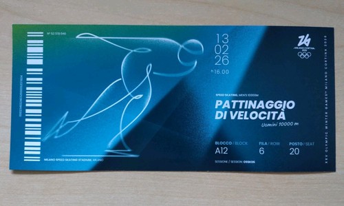 Biglietto ricordo olimpiadi - ricordo,