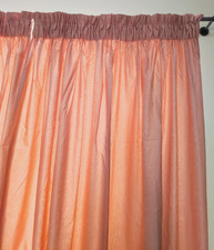 2 Tende da interno coprenti colore rosa antico usate + gancetti OMAGGIO