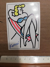 ADESIVO FIORUCCI PIN UP STICKER AUTOCOLLANT VINTAGE 80s ORIGINAL