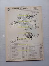 Weber carburatore 34 ADF 15.150 Fiat 131 Racing Condiz. 1978 catalogo ricambi