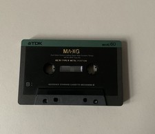 TDK MA - XG 60 MIN.METALL AUDIOCASSETTE METAL BIAS DUAL METAL REGISTRATE