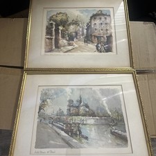 COPPIA (2) dipinti acquerello