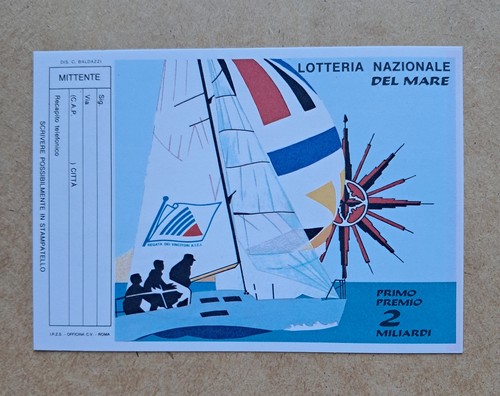 Cartolina lotteria nazionale - cartolina,