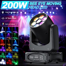 200W 8 Gobo 3 Prisma LED Beam Moving Head RGBW DMX Discoteca Effetto Luce Party Show