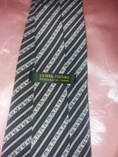 CRAVATTA UOMO NUOVA PURA SETA SILK SOIE TIE FANTASIA FIRMATE ''LILIANA PASSARO''