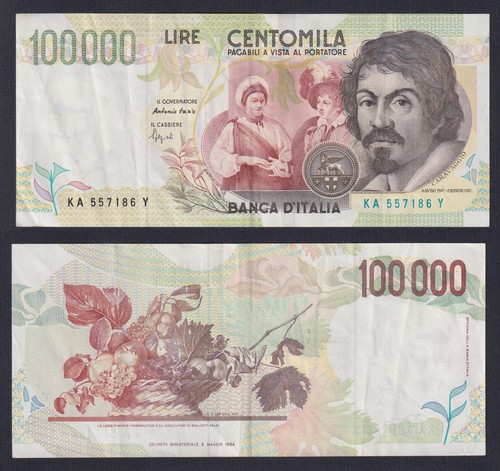 Banconota italia 100000 lire - 100000,