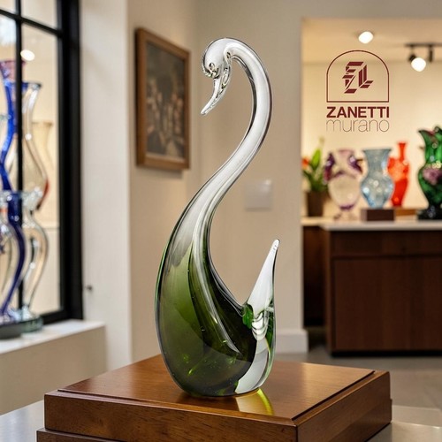 Cigno vetro murano sommerso - cigno, di