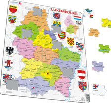 Mappa del Lussemburgo - Puzzle