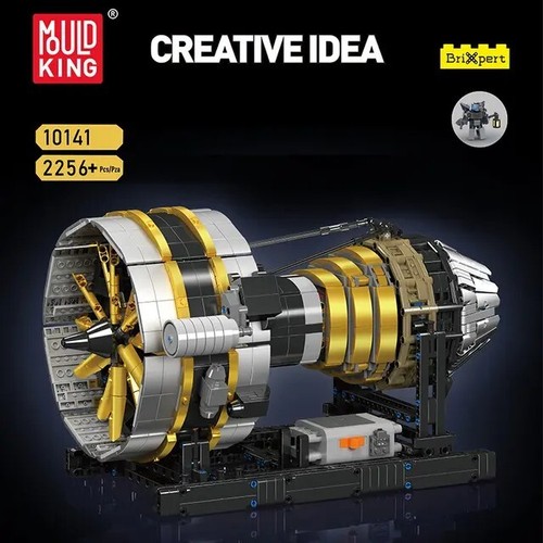 Mould king aircraft jet engine - mould,