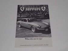 FERRARI 330 GTC-330 GT-275 GTB-330 SPYDER  DEPLIANT BROCHURE PROSPEKT  (L26)