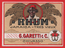 Etichetta epoca liquore rhum - d'epoca,