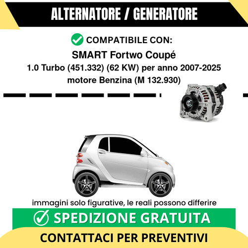 Alternatore smart fortwo - alternatore,