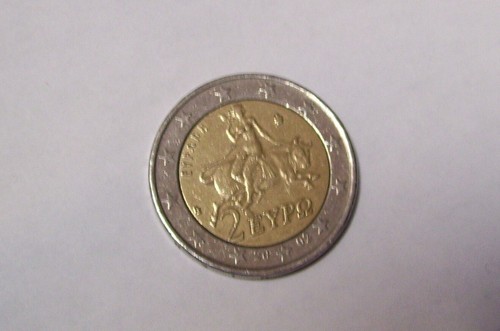 Moneta euro grecia 2002 con - grecia,