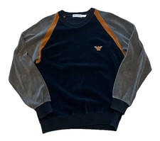 Felpa uomo vintage GIORGIO ARMANI anni 90 bicolore grande 