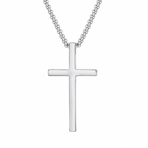 Collana croce argento cm - collana, 60
