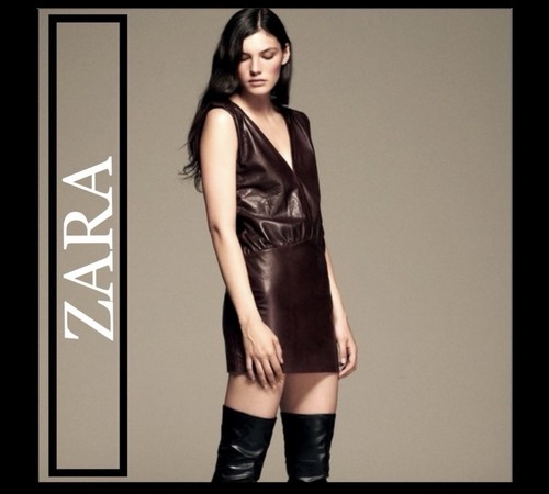 Zara mini abito vera - in, pelle