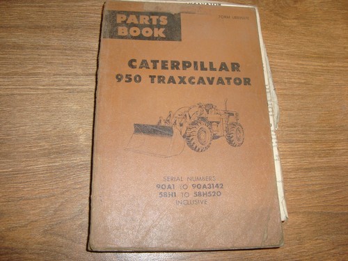 Libro ricambi caterpillar 950 - libro,