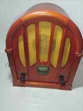 Radio Antica Riproduzione In Legno Non Funzionante LEGGI DESCRIZIONE