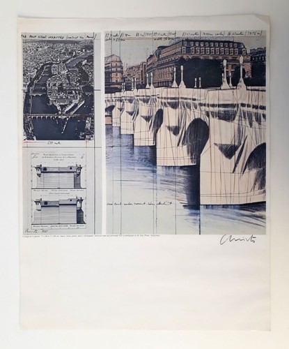 Christo affiche signée - –,