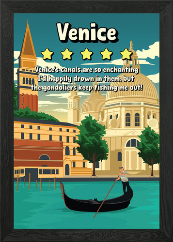 Poster venezia divertente - poster,