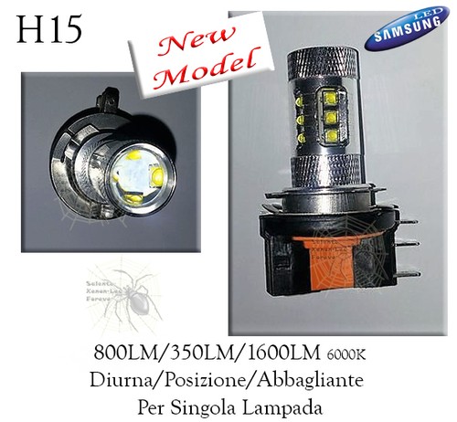 Lampada h15 16led cree - lampada, samsung
