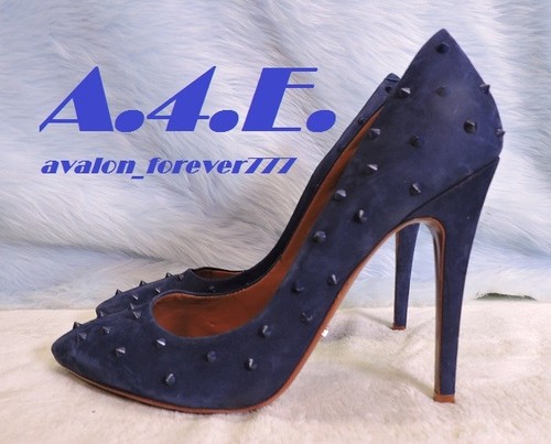 Schutz blu punta pelle - blu, a