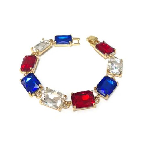 Bracciale oro cristallo - oro,