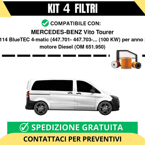 Kit filtri tagliando - kit,