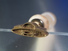 Antico Attrezzo doratura legatoria ottone rilegatura libri fregio stampa caldo