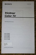 Sony Trinitron KV-27S42 TV a colori istruzioni per l'uso/manuale