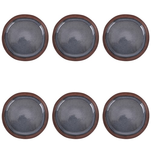 Set piatti piani grigio - set,