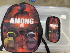 Among Us Backpack And Pencil