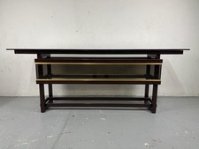 Consolle metallo vetro ottone