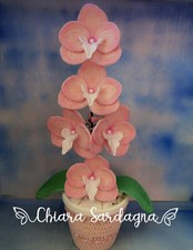 orchidea fatta all’uncinetto