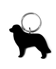 Leonberger Cane Portachiavi Borsa Ciondolo Regalo IN Nero