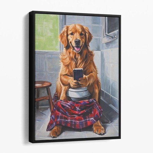 Golden retriever sul - sul, telefono